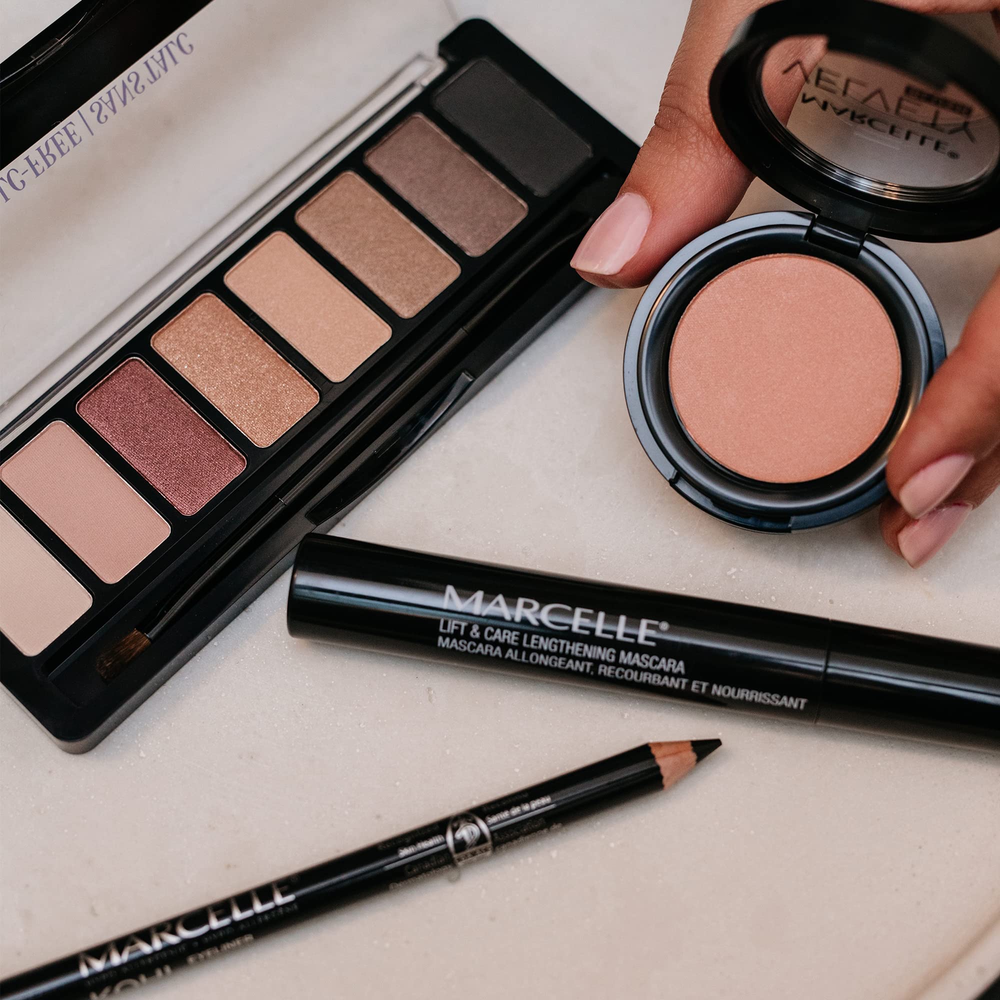 Marcelle Talc-Free Eyeshadow Palette, Luminous Shimmer and Velvety