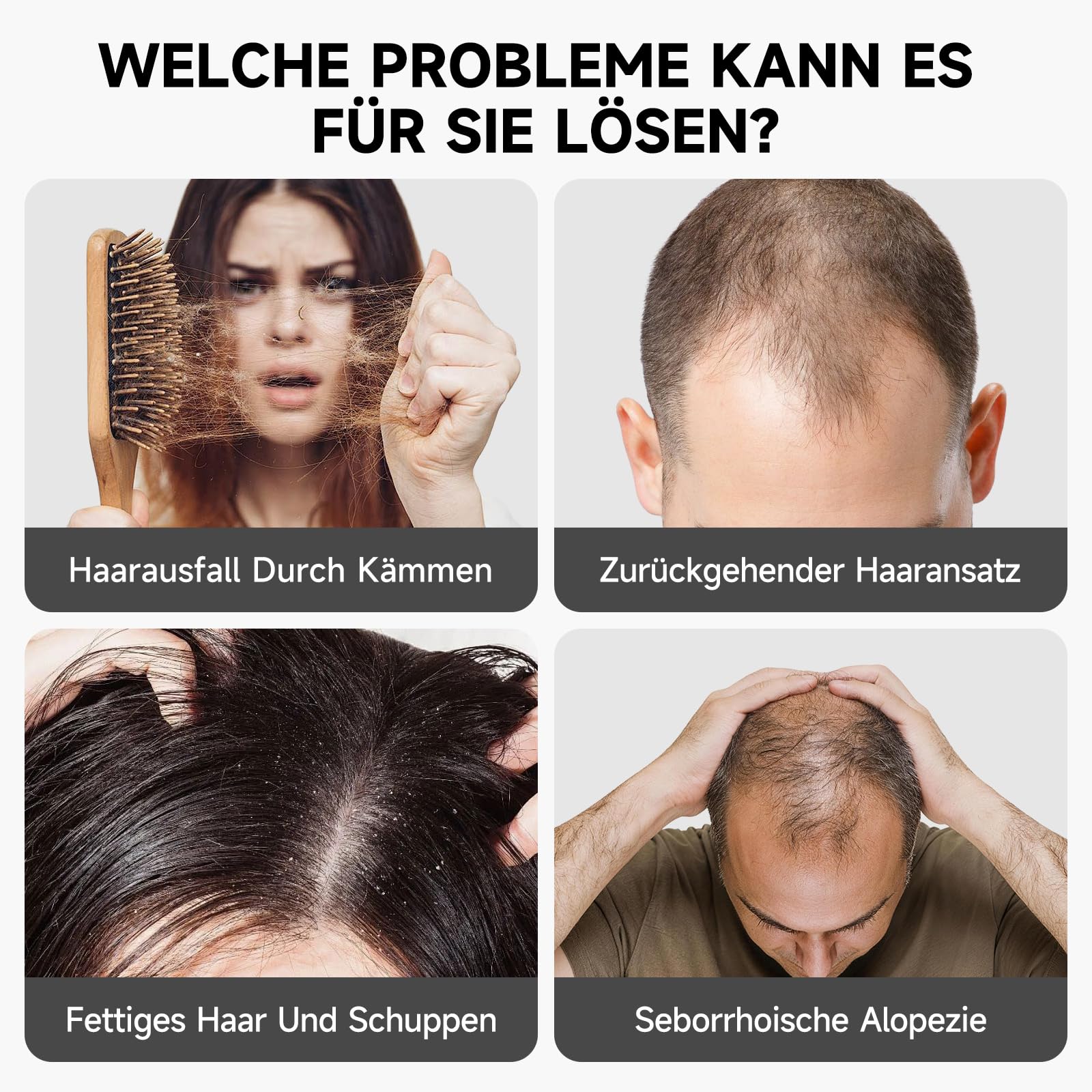 Rotlicht Haarwachstumskappe, 660nm+850nm Rotlicht Haare, Haarwuchskappe Einstellbare Größe, 7 Modi, Abnehmbarem Rotlicht Panel, Hair Growth Cap für Männer/Frauen