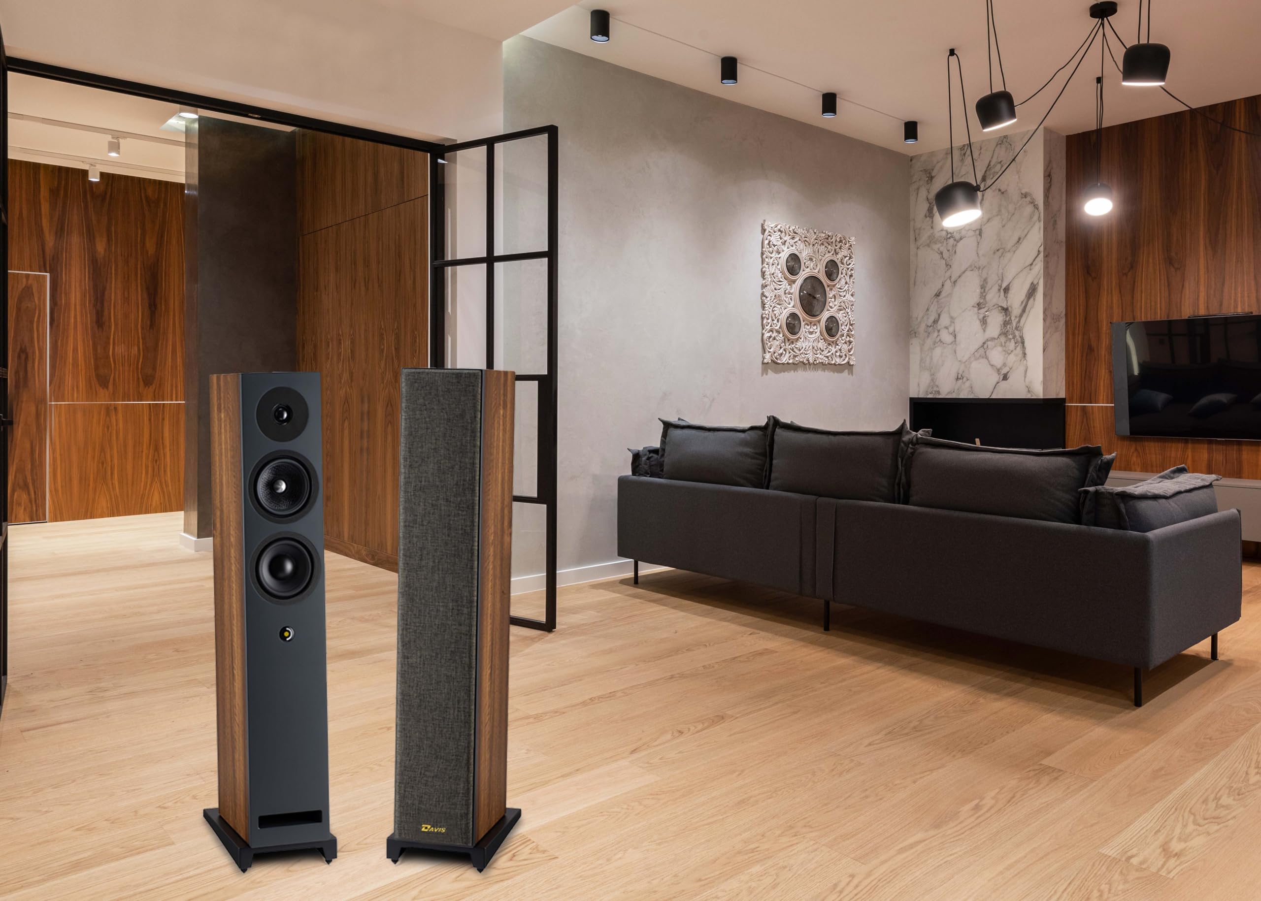 Davis Acoustics Krypton 6 Classik (Orzech) - 3-drożna kolumna/3 głośniki - Głośnik sprzedawany w parach