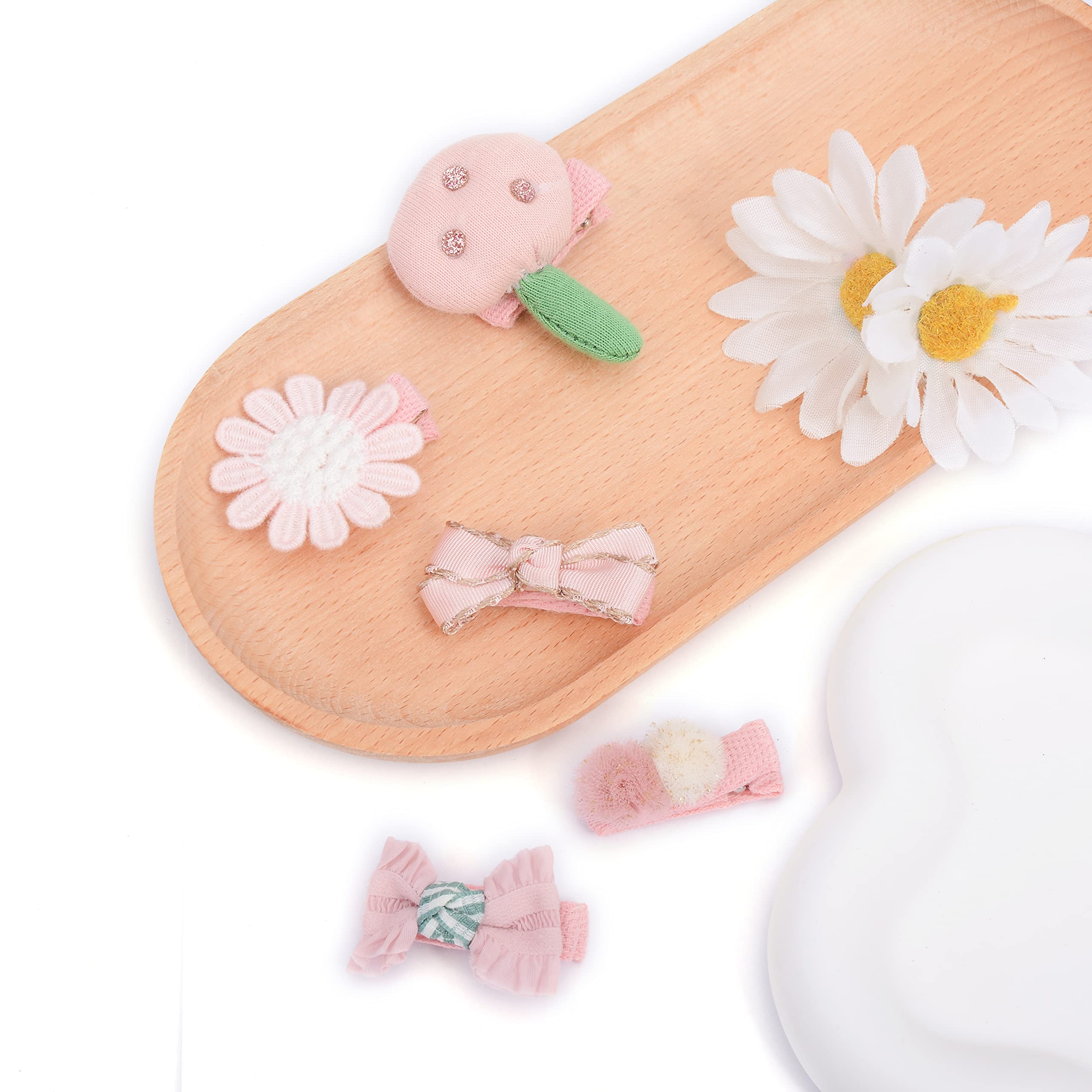Amazon | BIANHUAN ベビー ヘアクリップ 赤ちゃん ヘアピン リボン 花