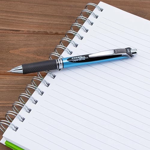 Miniatura 6 de Pentel EnerGel RTX - Bolígrafo retráctil de gel líquido, punta de aguja de 0.02 pulgadas, línea fina, tinta negra, paquete de 12 cajas con ventana