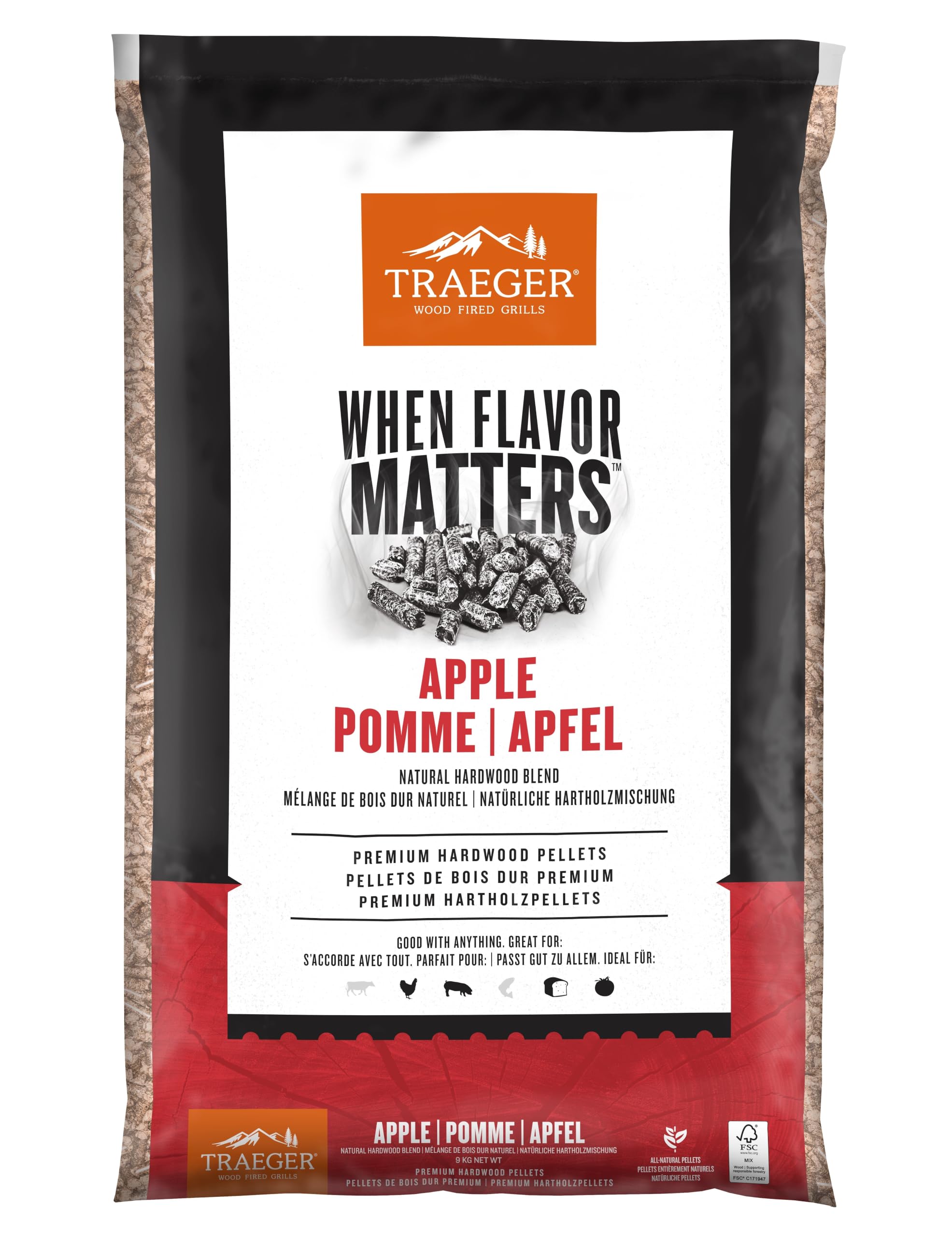 Traeger Apple Wood Pellets 9kg FSC
