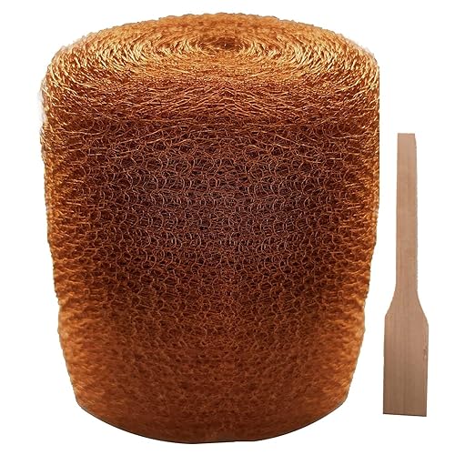 Miniatura 19 de Malla de cobre para control de roedores, malla de alambre resistente de cobre puro para bloqueo de huecos, tela de relleno de 5 x 78 pulgadas