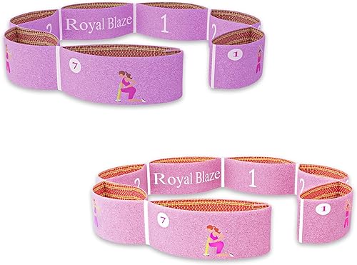 Miniatura 2 de 2 PCS Stretch Bands For Kids and Adults  Yoga Straps for Stretching with Multi- Loop  Workout Guide  Video For Exercise, Elastic Stretch Strap