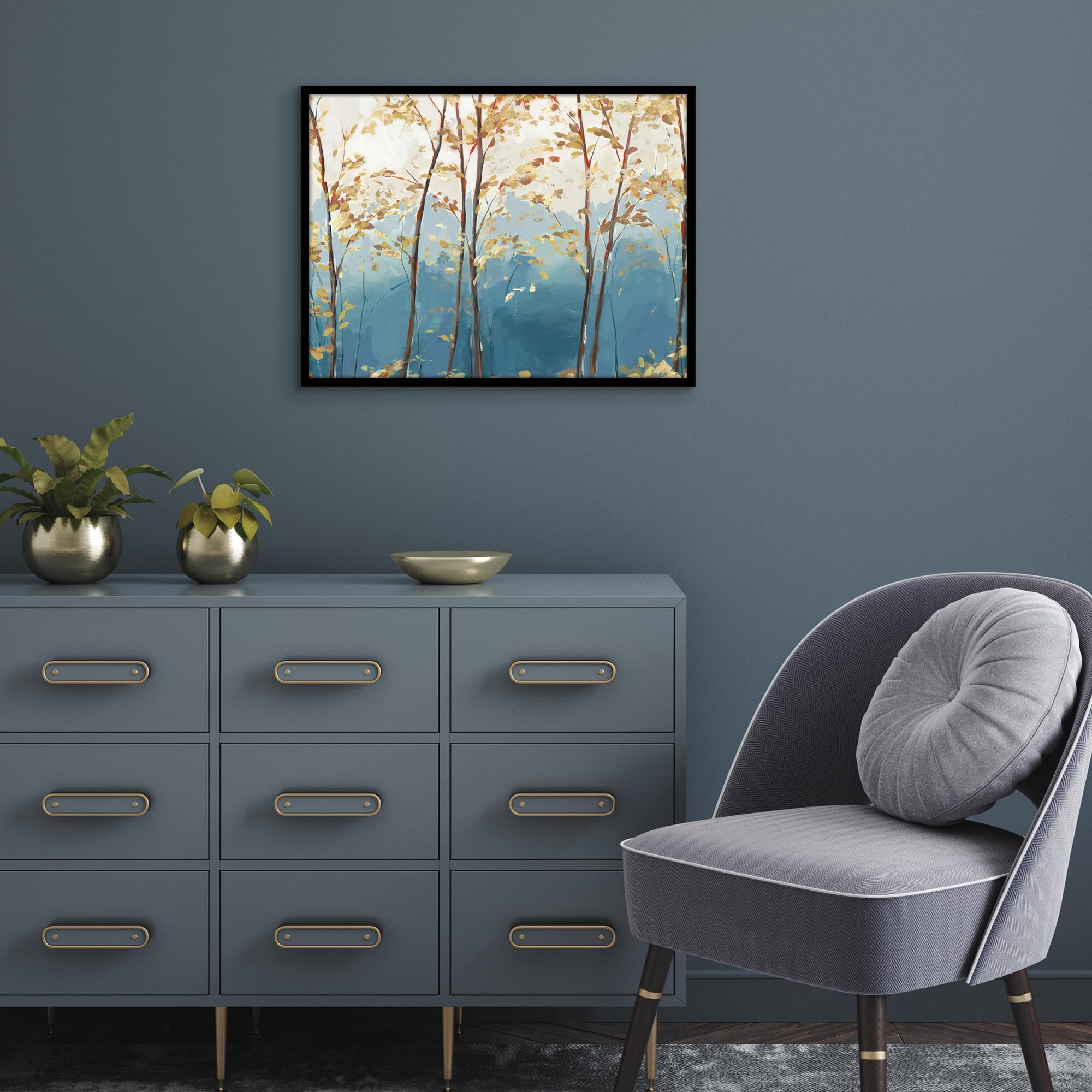 Americanflat Cornice Nera 45x60 cm Portafoto con Bordo Sottile e Ganci Seghettati