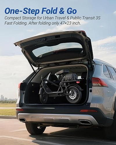 Miniatura 15 de MAXSHOT Scooter eléctrico para adultos, neumáticos de 8.5/10/14 pulgadas, 19/22 mph, motor de 350 W/500 W, rango de 21-28 millas, plegable con doble