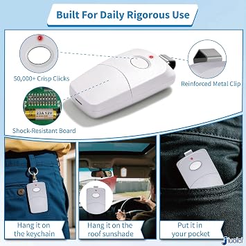 Upgraded 3089 Multicode Gate Opener Remote Control, Linear Garage Remote