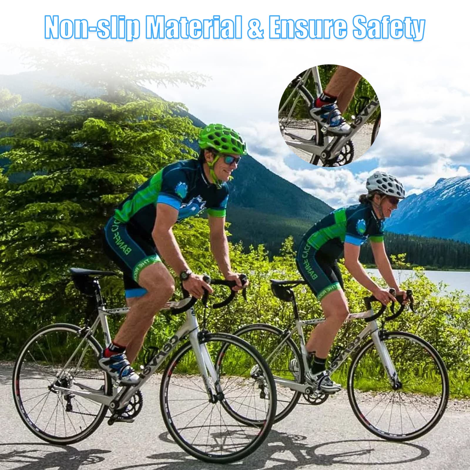 LOT DE 4 Sangles De Pédale De Vélo Dappartement, Longueur