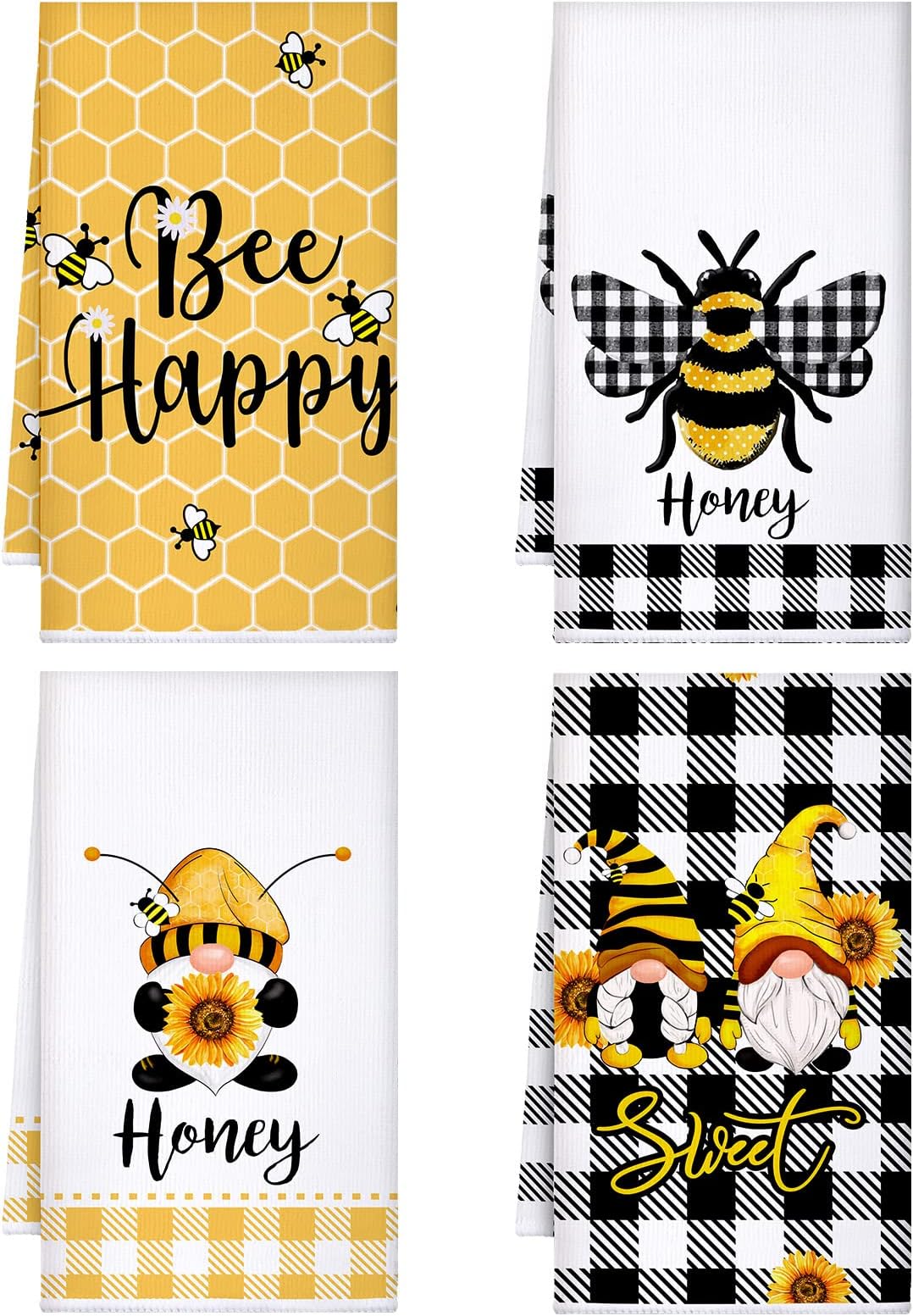 Amazon.com: Kitchen Towel - Bee Kind Bee Humble Bee Happy : Home & Kitchen