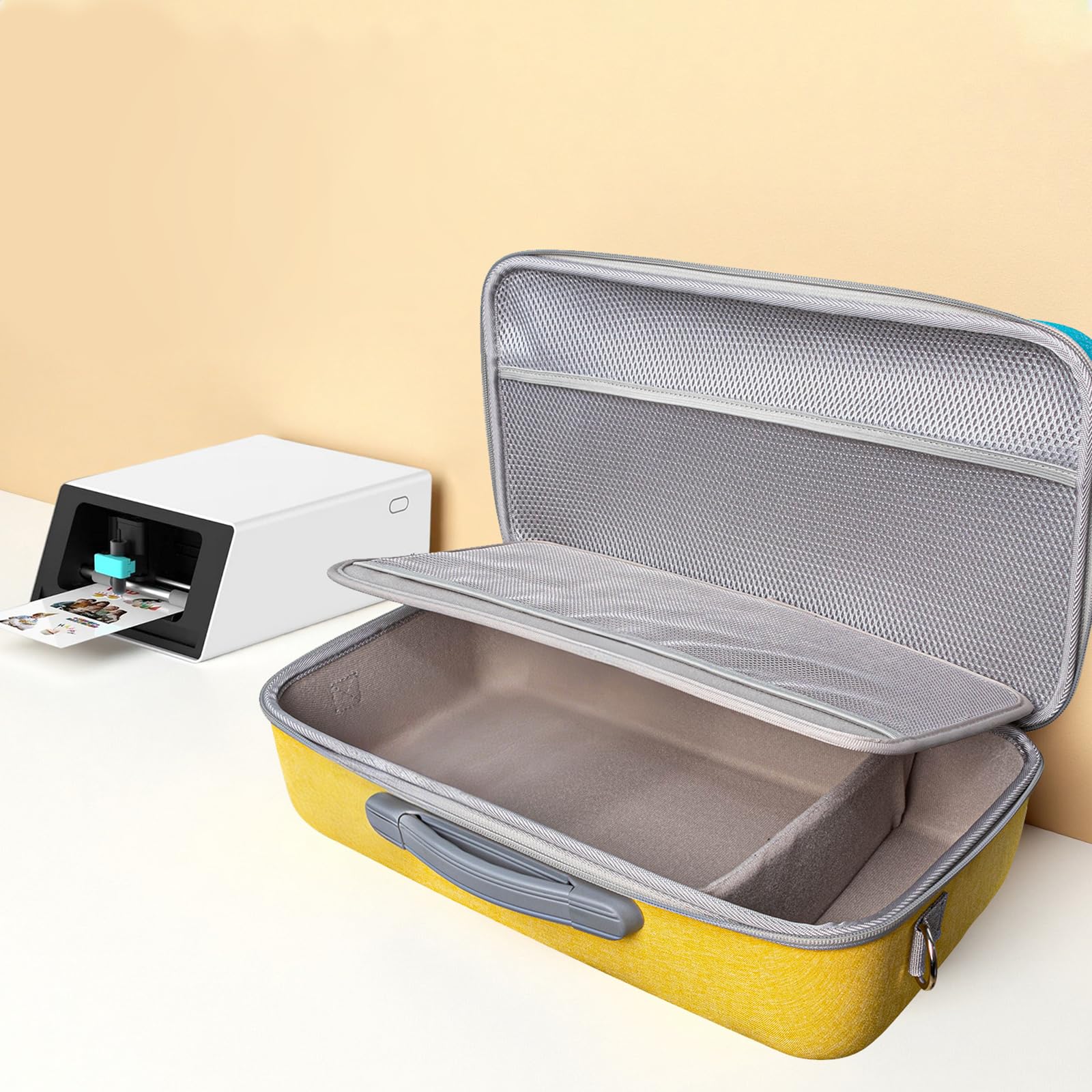 Custodia rigida da viaggio per stampanti Liene PixCut S1, con scomparto portaoggetti e batteria compatibile, custodia rigida da viaggio