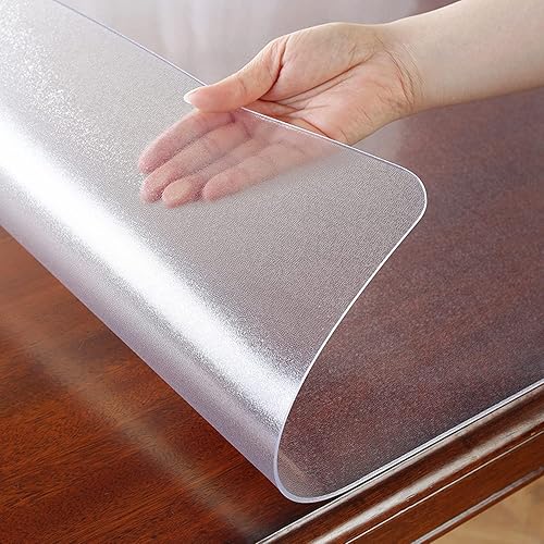 Miniatura 8 de OstepDecor - Protector de mesa de plástico transparente, cubre mesas, manteles, escritorios, 116de pulgada de grosor, 42 x 72pulgadas, para mesa de