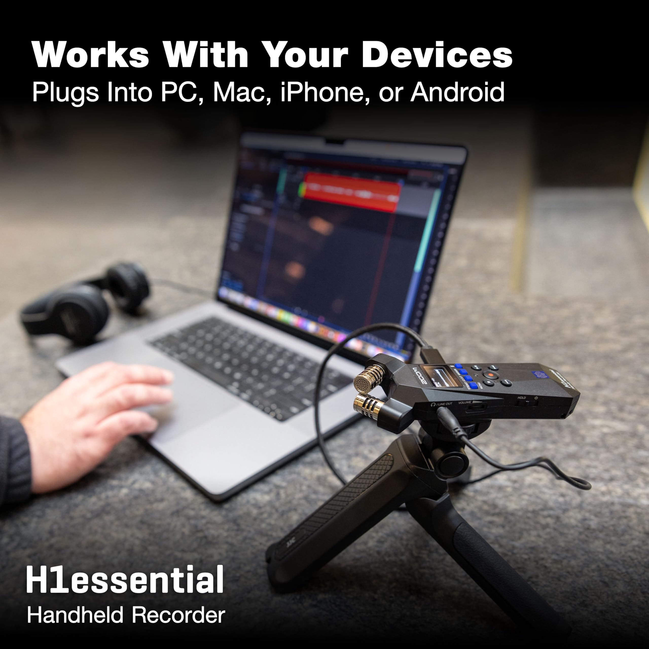 Amazon.com: Zoom H1 Essential Handheld Recorder for Musicians