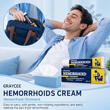 Hemorrhoidal Care Cream 20g, Herbal Soothing Skin Care for Daily Discomfort & Itching Care, Gentle Lubricating Formula