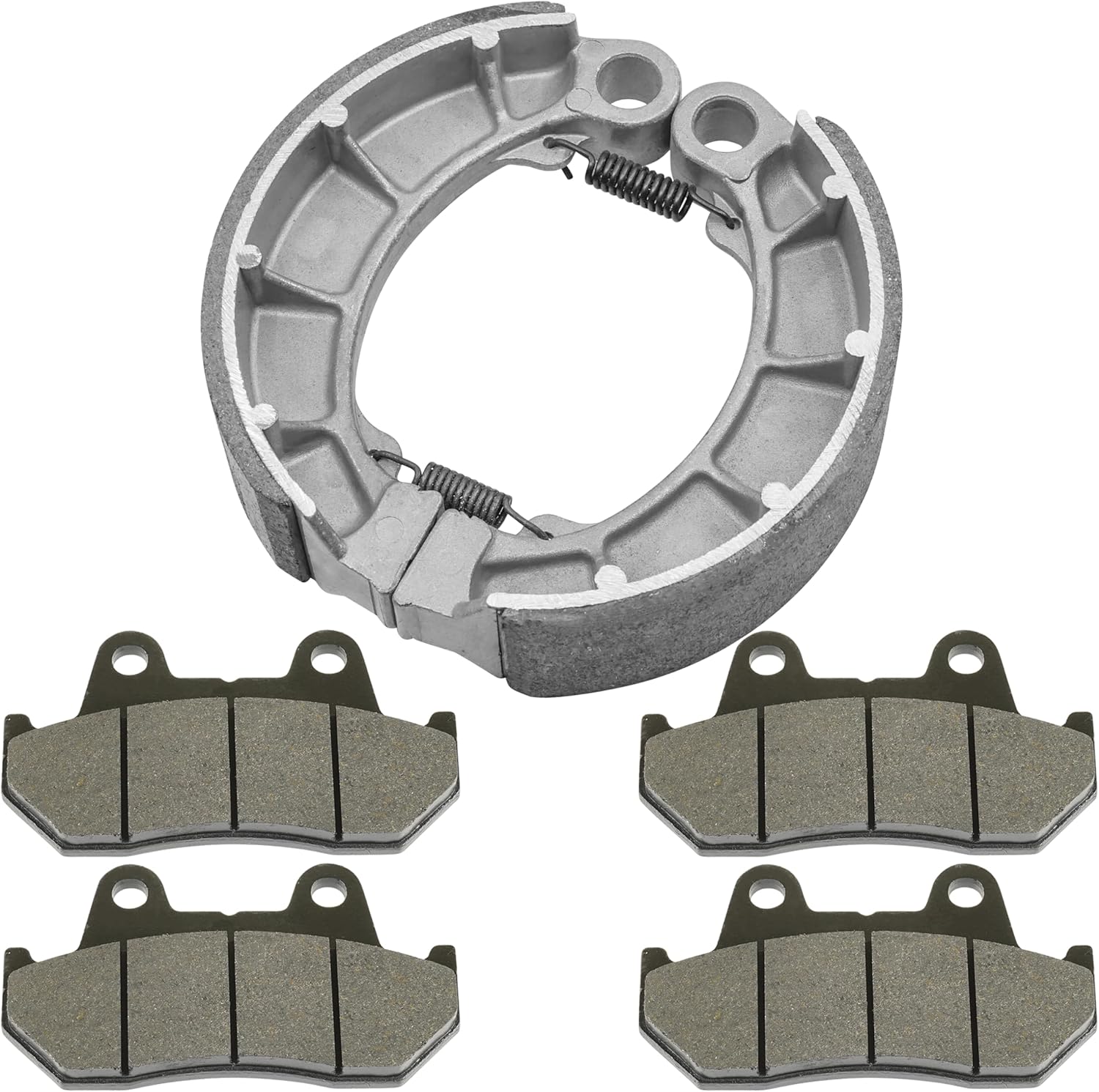 Caltric Front Brake Pads & Rear Brake Shoes Compatible with Honda Cb650Sc Nighthawk 650 1983-1985