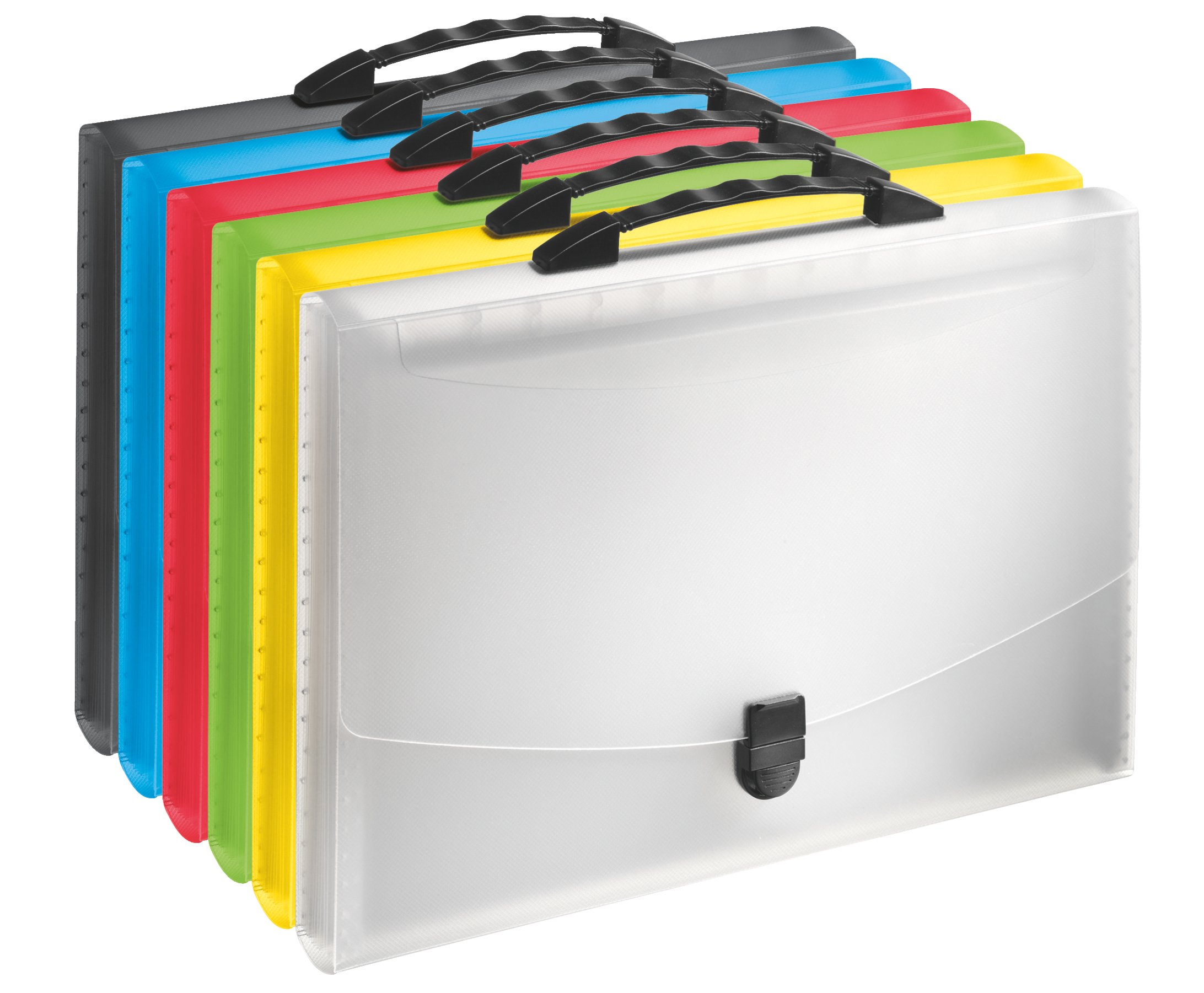 Esselte Vivida Translucent Gusset 624028 Valisettes 6 Assorted