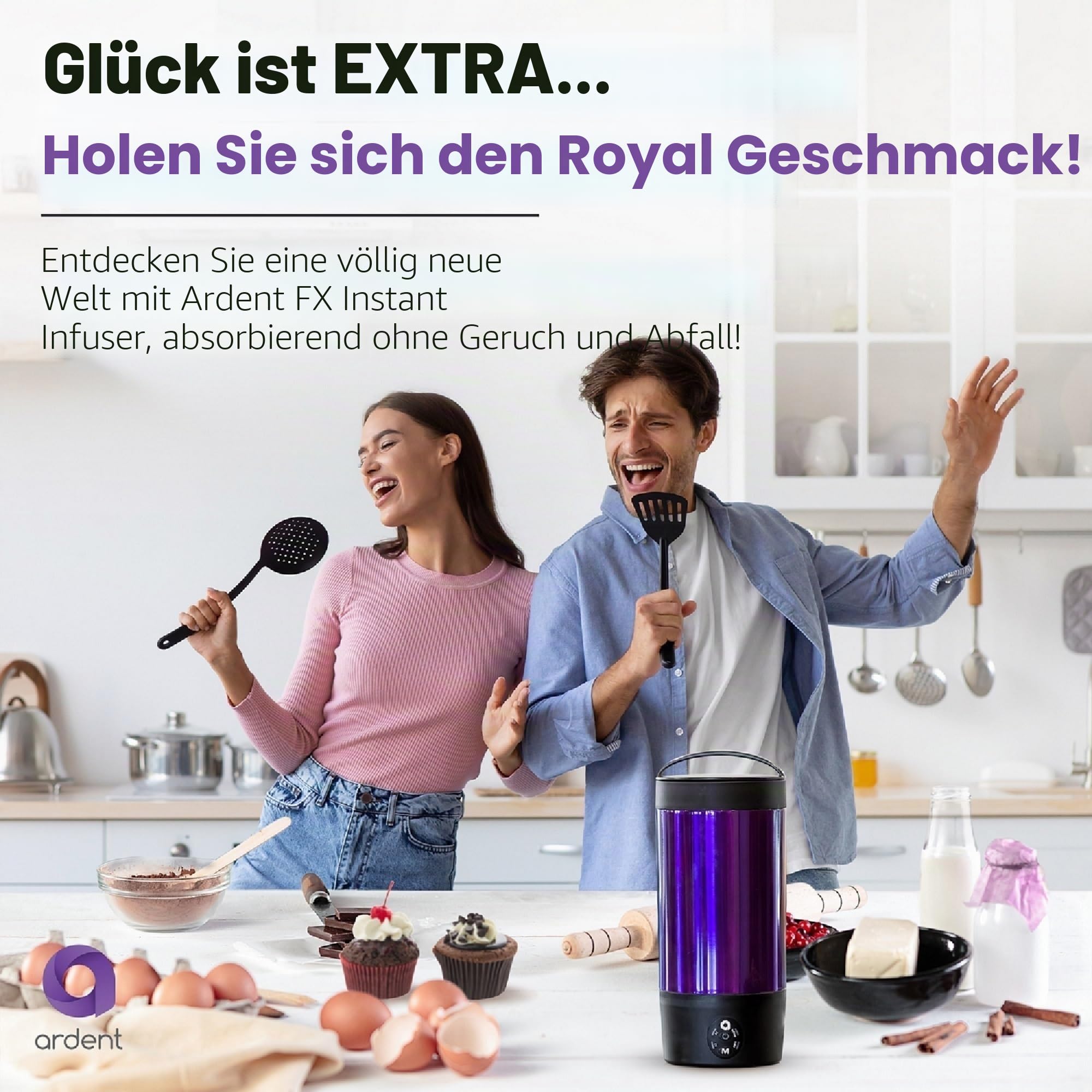 Ardent FX: Tragbare All-in-One-Küche für Blumen- und Konzentratsliebhaber - Aktivieren, Infusionieren, Kochen und Backen von Kraftvollen und Innovativen Esswaren.