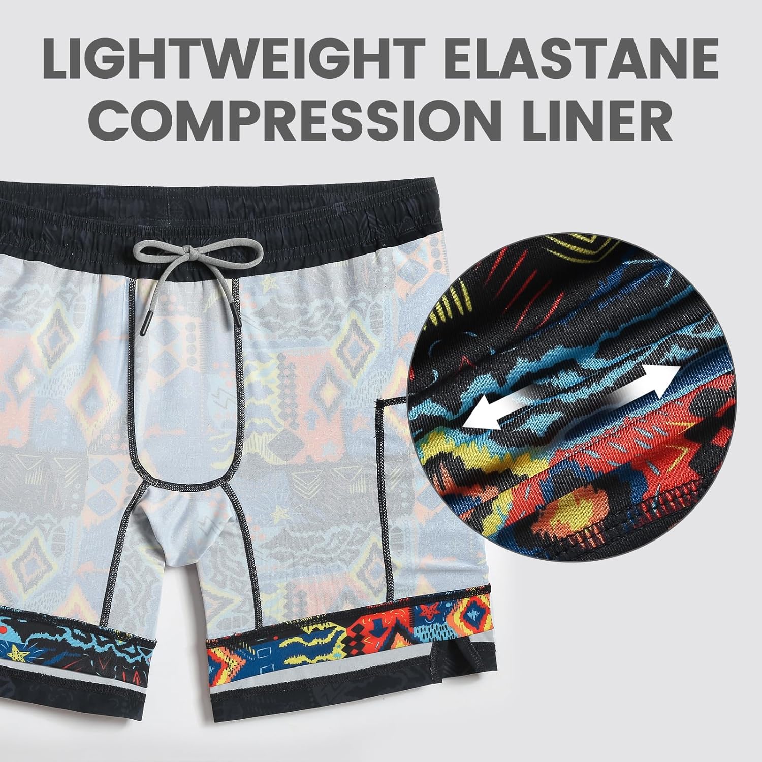 maamgic Gym Shorts for Men 7 inch Inseam with Liner Stretch 2 in 1 Workout Shorts Men Quick Dry Athletic Running Shorts - Image 5