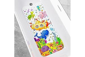 Wimaha Baby Bath Mat for Tub - Non-Slip & BPA-Free, Machine Washable