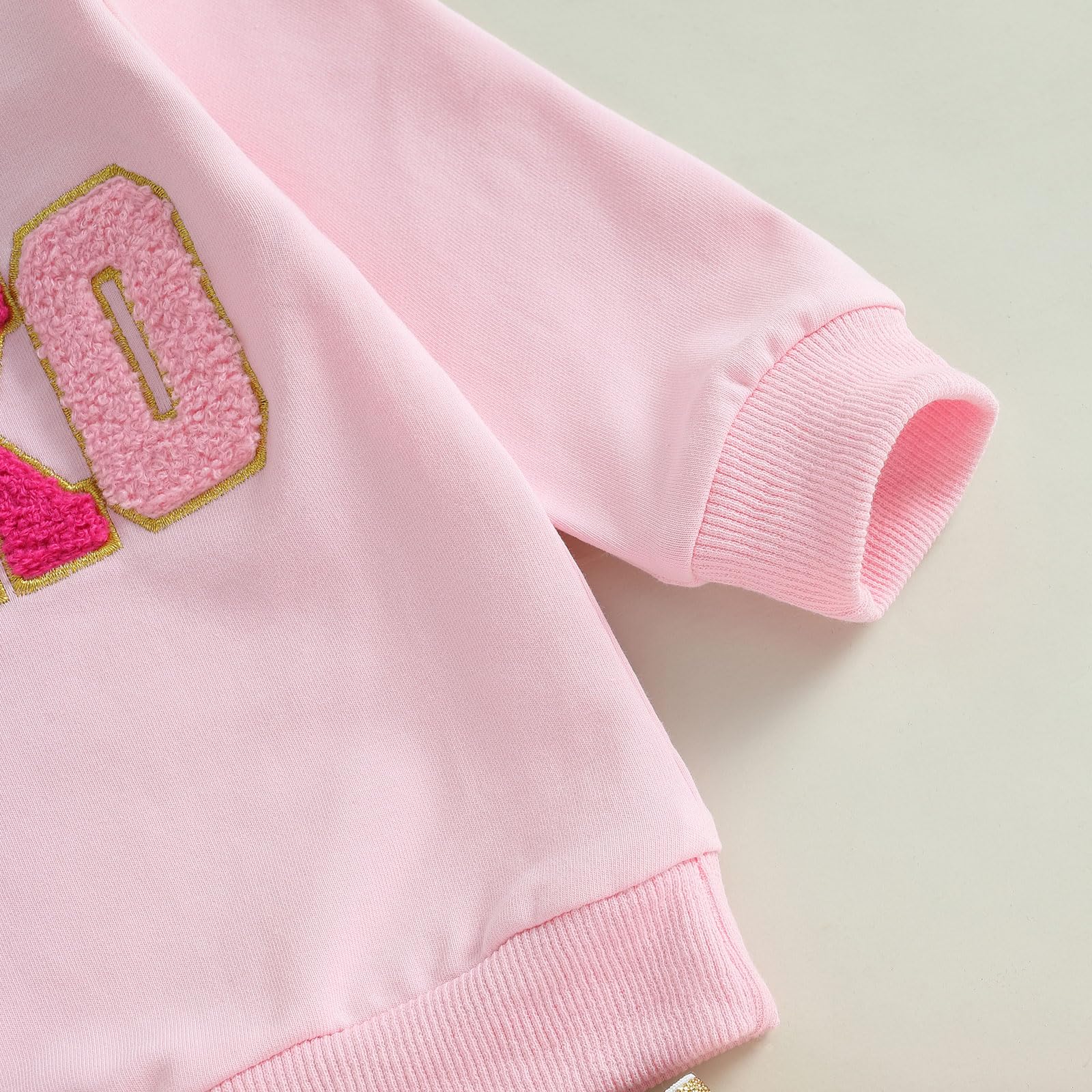 Kayotuas XOXO - Completo per bambina e bambina, con felpa a cuore e tutù in tulle, set carino per feste primaverili