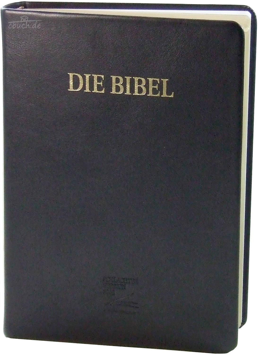 Schlachter 2000 Bibel - Großdruckausgabe (Softcover, schwarz, Goldschnitt): Großdruckausgabe, Rindleder-Einband (flexibel), Goldschnitt, Fadenheftung / ohne Parallelstellen