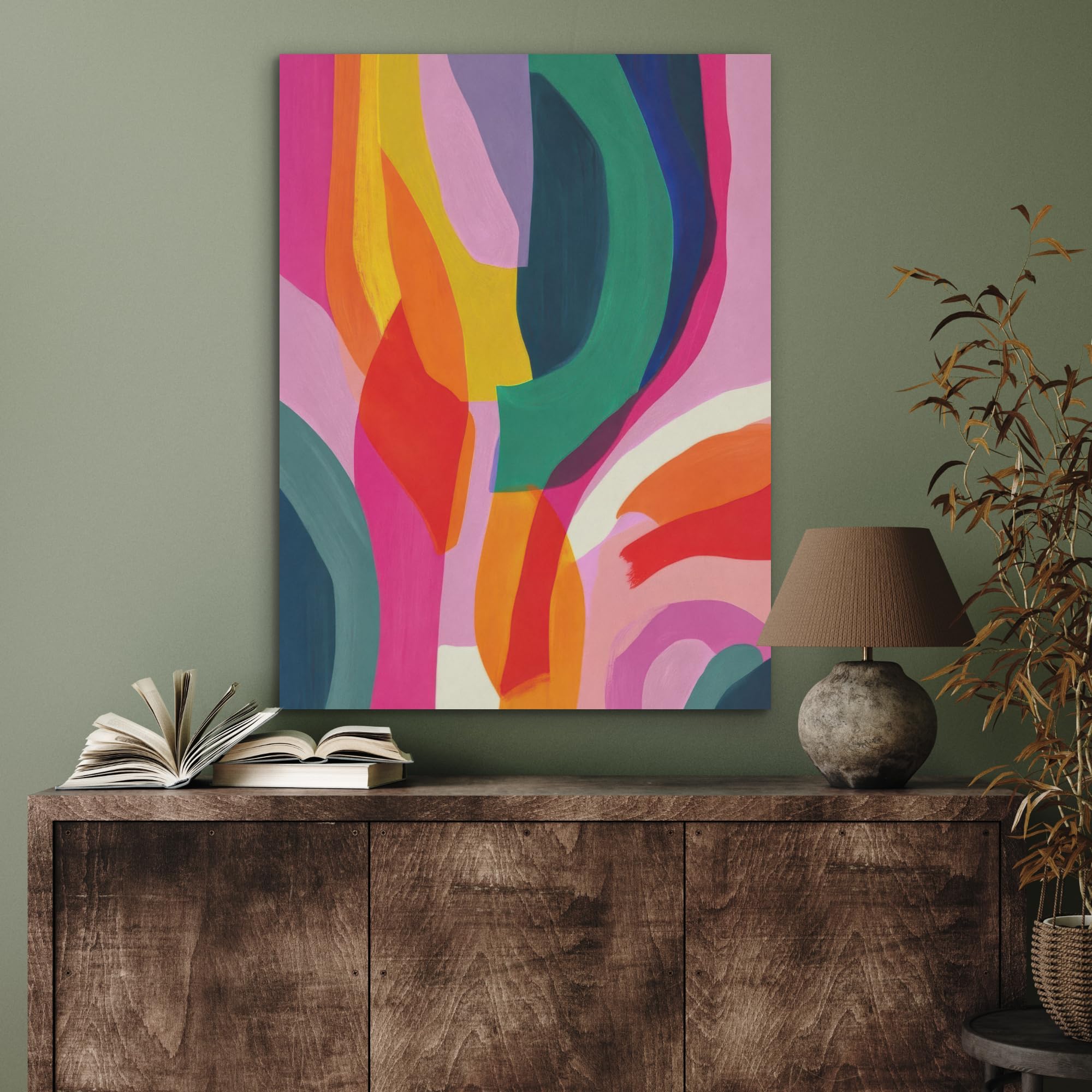 "MuchoWow© Pannelli Fonoassorbenti Parete Acustici 60x80 cm Insonorizzanti Pannello Fonoassorbente Design Isolante Acustico Fonoisolanti Insonorizzazione Stanza Forme - Ondulate - Astratte - Rosa bril