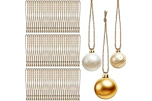 200 Pcs Christmas Ornament Hangers Natural Jute Twine Ribbon Ornament Strap