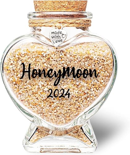 Tarro de recuerdo de arena de luna de miel 2023, regalo de despedida de soltera, regalo de boda, regalo de compromiso, regalo de luna de miel,