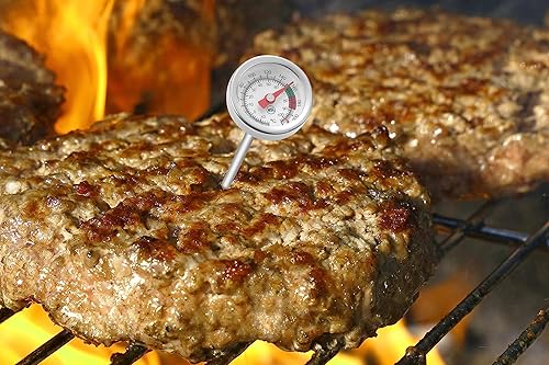 Miniatura 6 de Paquete de 2 termómetros de espuma de leche de bolsillo de lectura instantánea con esfera de 1 pulgada y clip de sonda de 5 pulgadas, la mejor