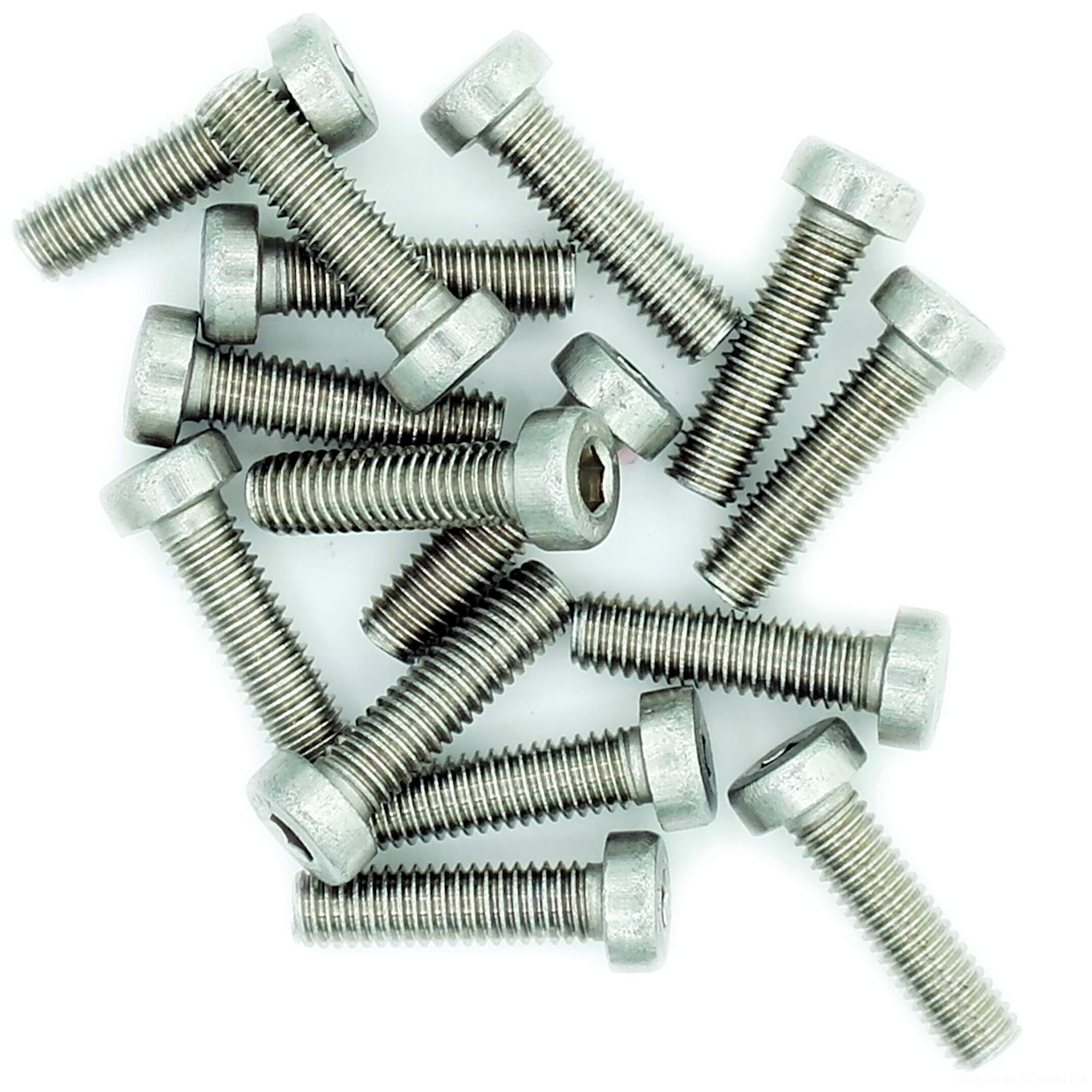 Singularity Supplies M4 (4Mm X 18Mm) Hex Socket Cap Screw (Bolt) (Low Head) - Stainless Steel (A2) (Pack Of 20)