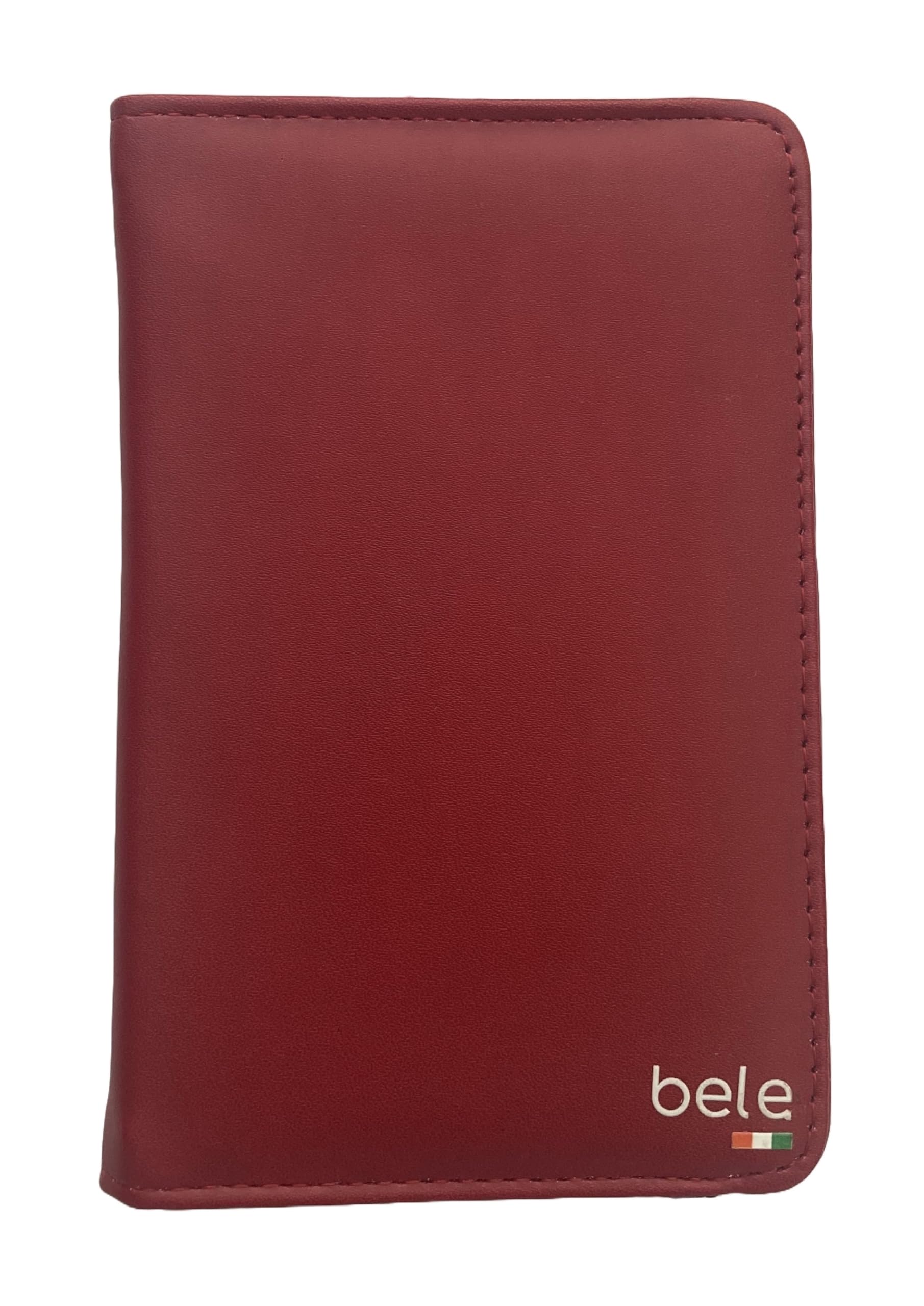 Leather Passport Holder Multi Colour (red)-image-35