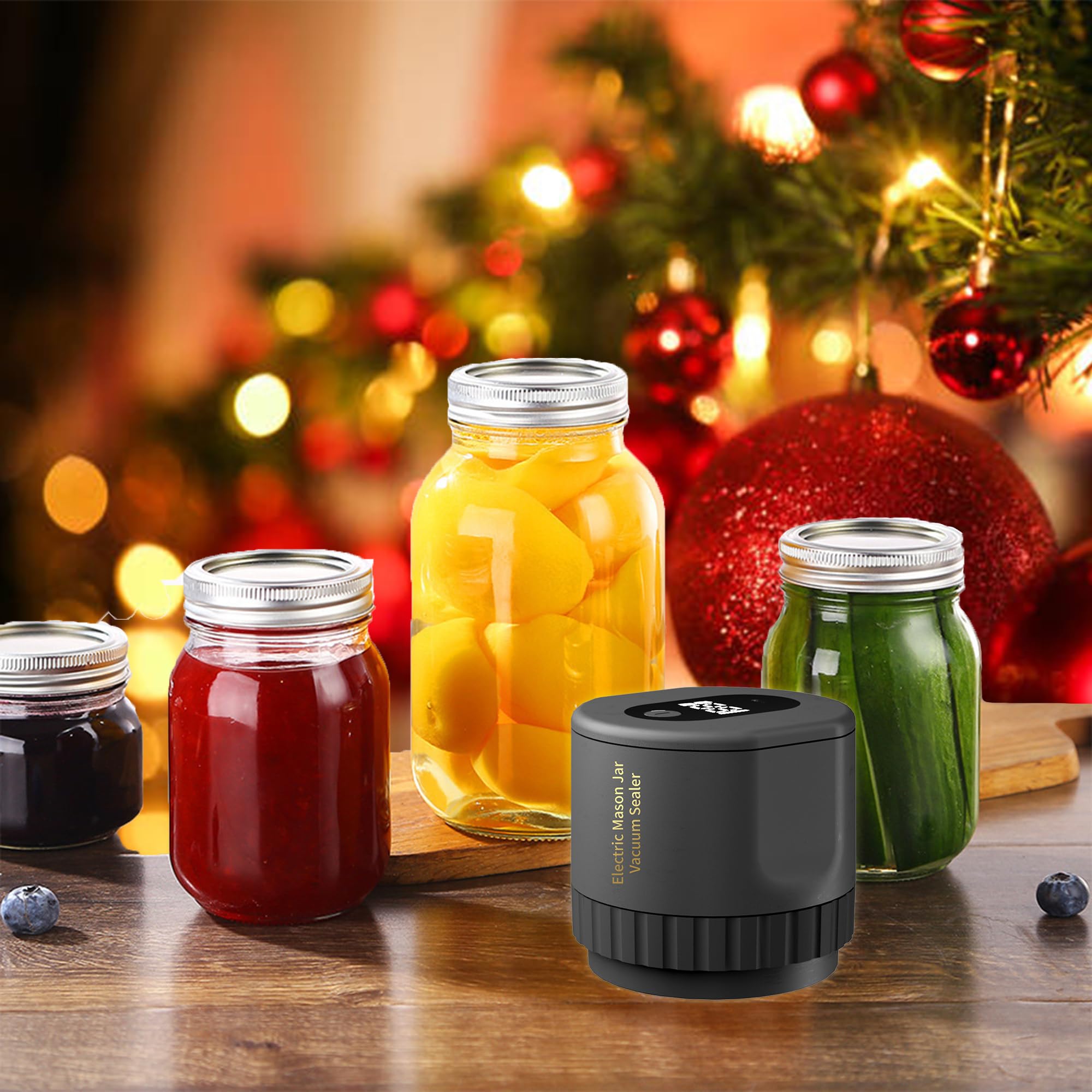 Elektrische Plastic Mason Jar Vacuüm Sealer Kit Batterij-Aangedreven Voedselopsl