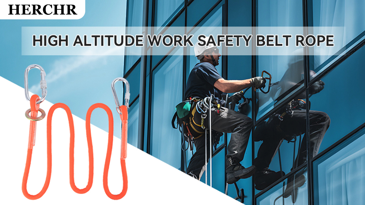 Cordino Anticaduta 1,6 M - Per Lavori In Altezza, Arrampicata, Costruzione, Nylon E Acciaio - Foto 2