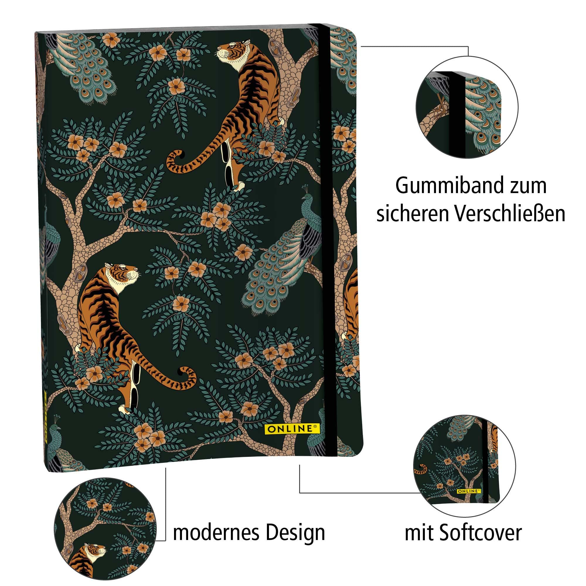 Teckel Frits Notebook - A5 | 'Tussen de Bloemen...' | Mevrouw Emmer