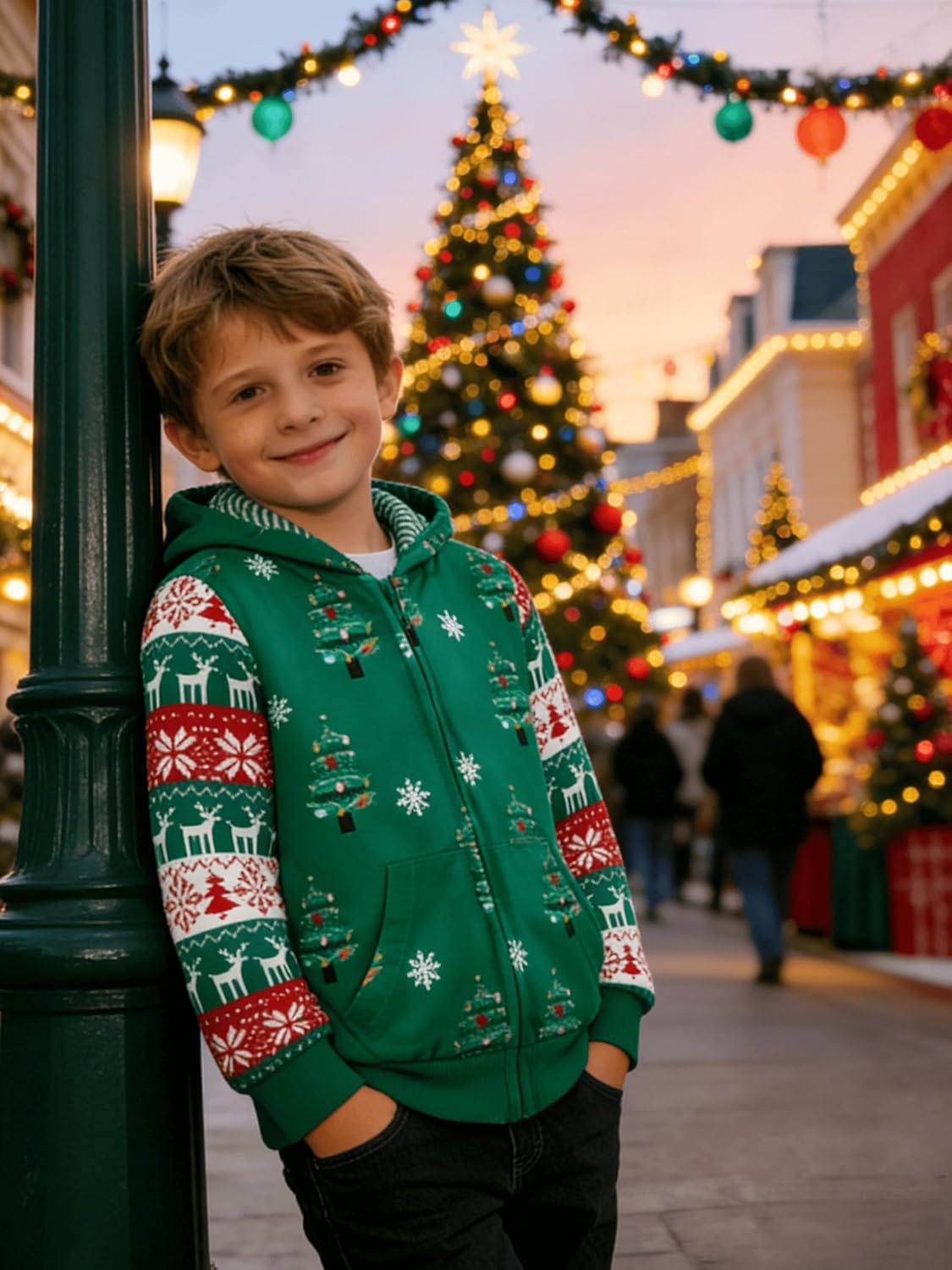 Toddler Zip Up Hoodie Sweatshirt Fall Clothes Boys Jacket With Hood 2-7 Years - Image 2