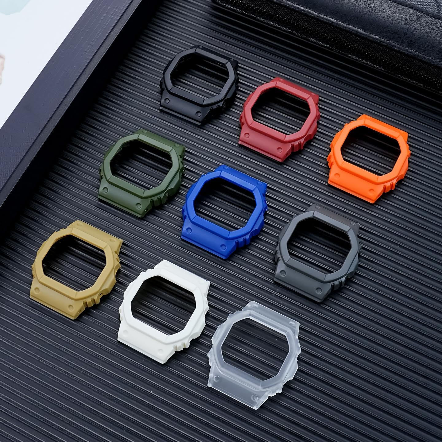 Replacement Watch Band & Case Set for Casio G-Shock DW5600 GW5600 5000 Resin Strap and Bezel for DW5700 GB5600 DW5025
