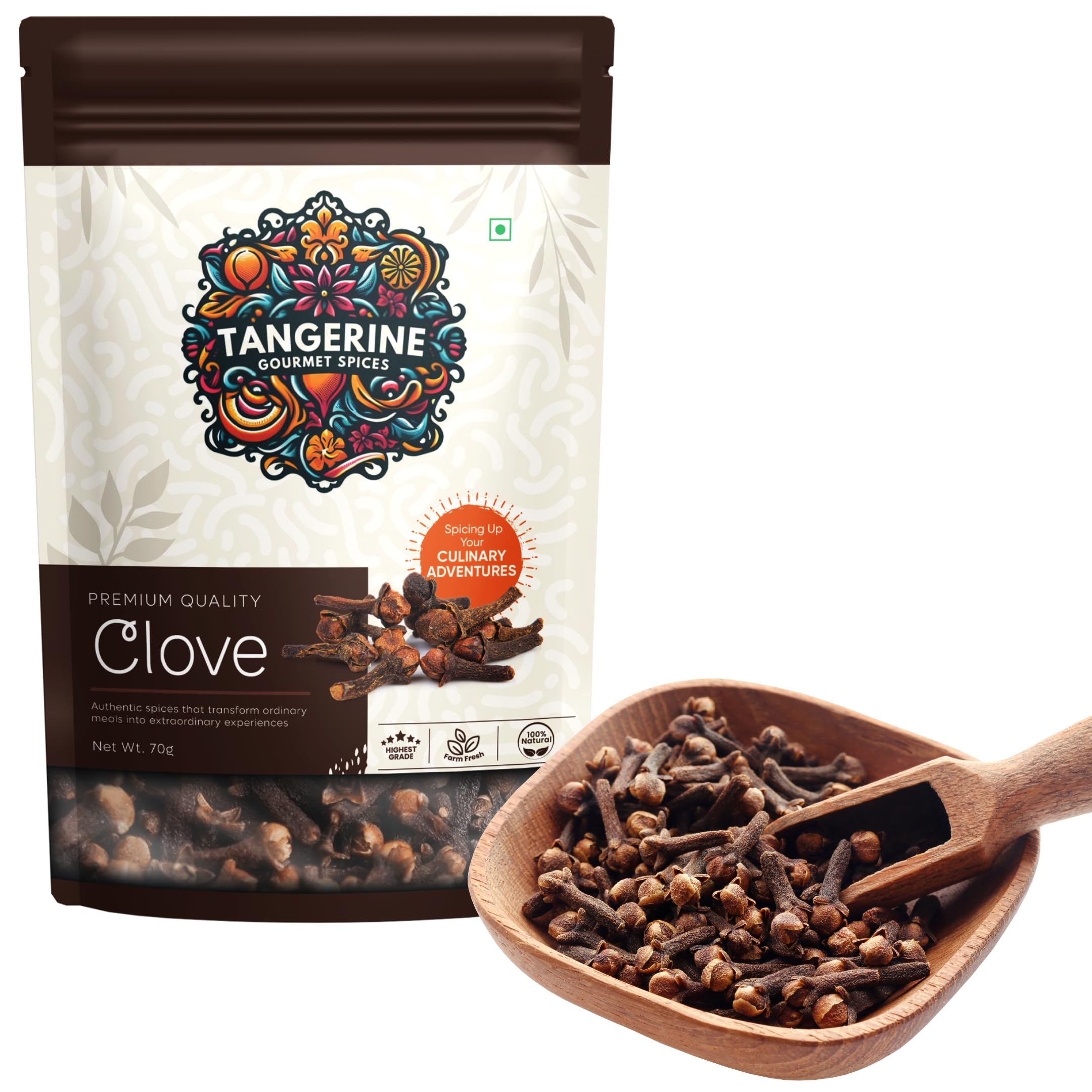 Tangerine Gourmet Spices Clove (Laung) | Highly Aromatic | 70 grams | Exotic Kerala Variety (B0CS3CMC34) Amazon Price History, Amazon Price Tracker