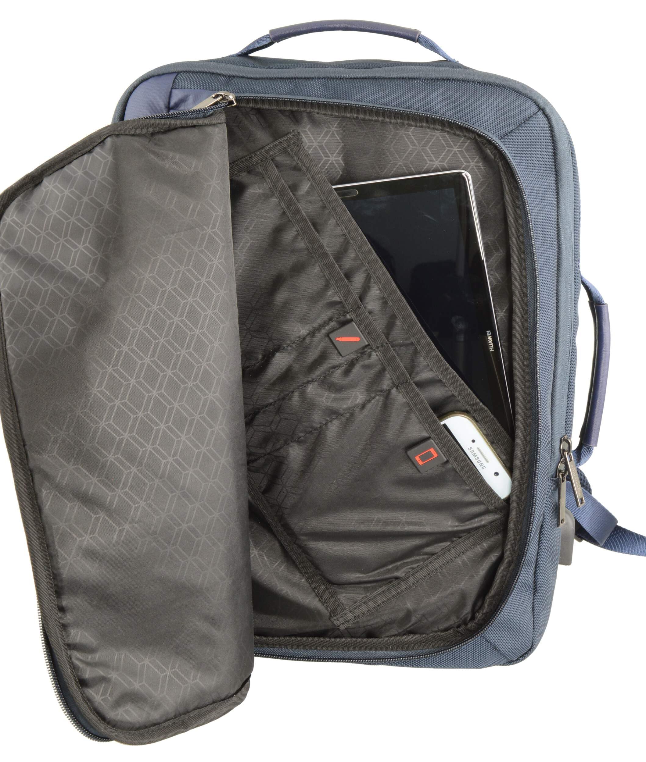 Beverly Hills polo club Zaino porta PC e tablet in nylon tecnico doppio tono, idrorepellente. Dotato di presa USB per la ricarica dei tuoi dispositivi in qualsiasi momento. Libertà, design dinamico e