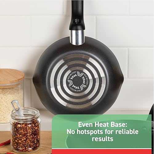 Miniatura 26 de T-Fal Initiatives - Juego de 2 sartenes antiadherentes, 8.5, 10 pulgadas, apto para horno 350F, utensilios de cocina, juego de cocina de cocina