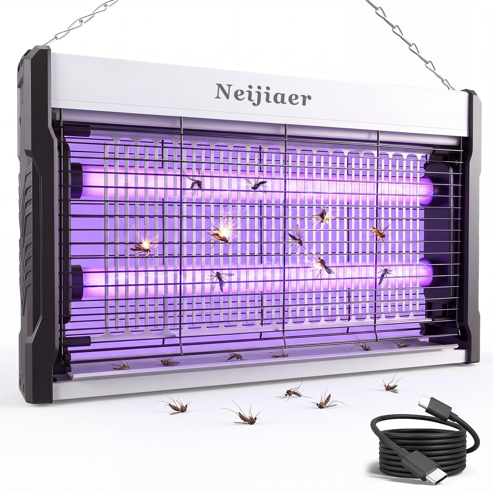 Neijiaer 3200V Starke Insektenvernichter Elektrischer, UV LED Fliegenfalle