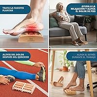 Vista 4 de Masajeador dual rodillos de pies (grande), alivia fascitis plantar, dolor de talón, dolor del arco de pie, alivio del estrés, las instrucciones