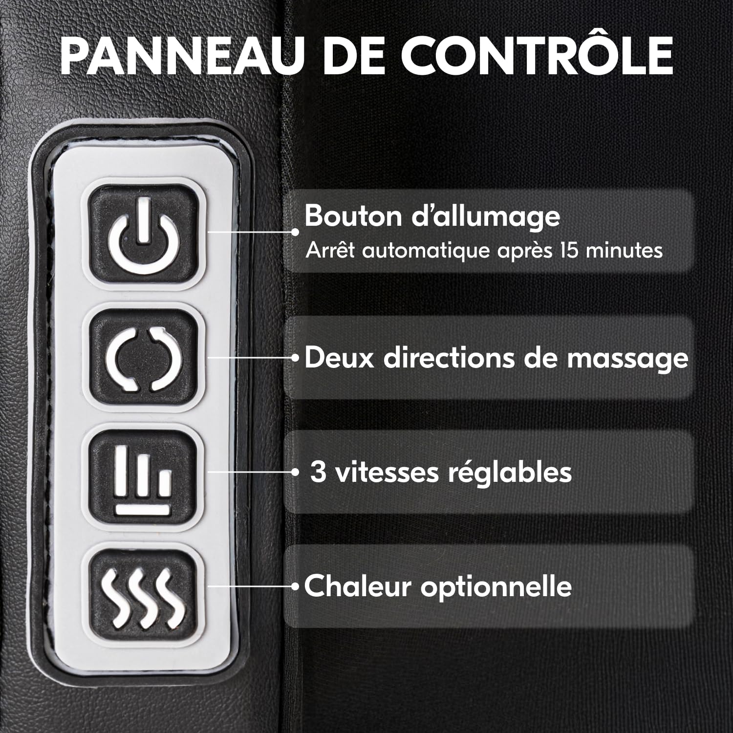 Masseur de pieds Shiatsu avec chauffage, massage des muscles des jambes et des pieds, masseur de pieds avec rouleaux de massage, cadeau original.