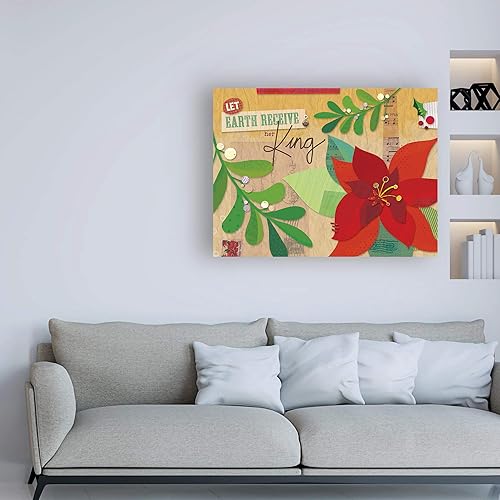 Miniatura 3 de Trademark Fine Art, 14x19 Poinsettias 3 de Holli Conger