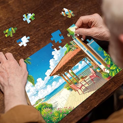Miniatura 4 de Sunhigh Dementia Puzzles for Elderly, Set of 3-60 Piece Jigsaw Puzzle, Alzheimers Products and Activities for Seniors Serene Nature Bliss