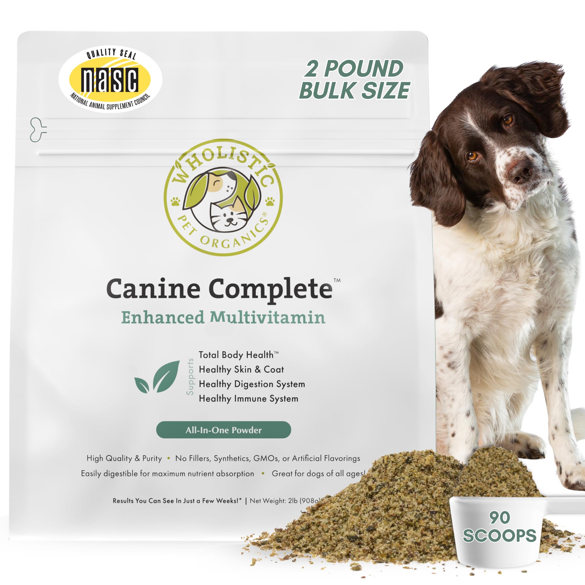 Organic Dog Vitamins, 2 Lb, 90 Scoops