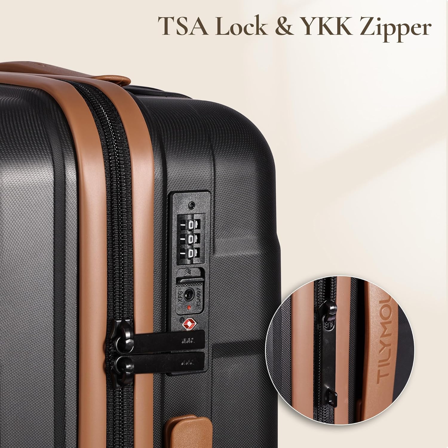 TILYMOL Luggage Sets 5 Piece - Expandable Suitcase Set with TSA Lock & Spinner Wheels, Lightweight PP Hardshell Travel Luggage for Women, Red
