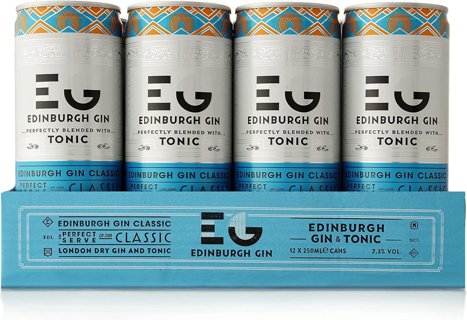 Edinburgh Gin Ready to Drink Gin and Tonic, 12 x 250ml Amazon.co.uk