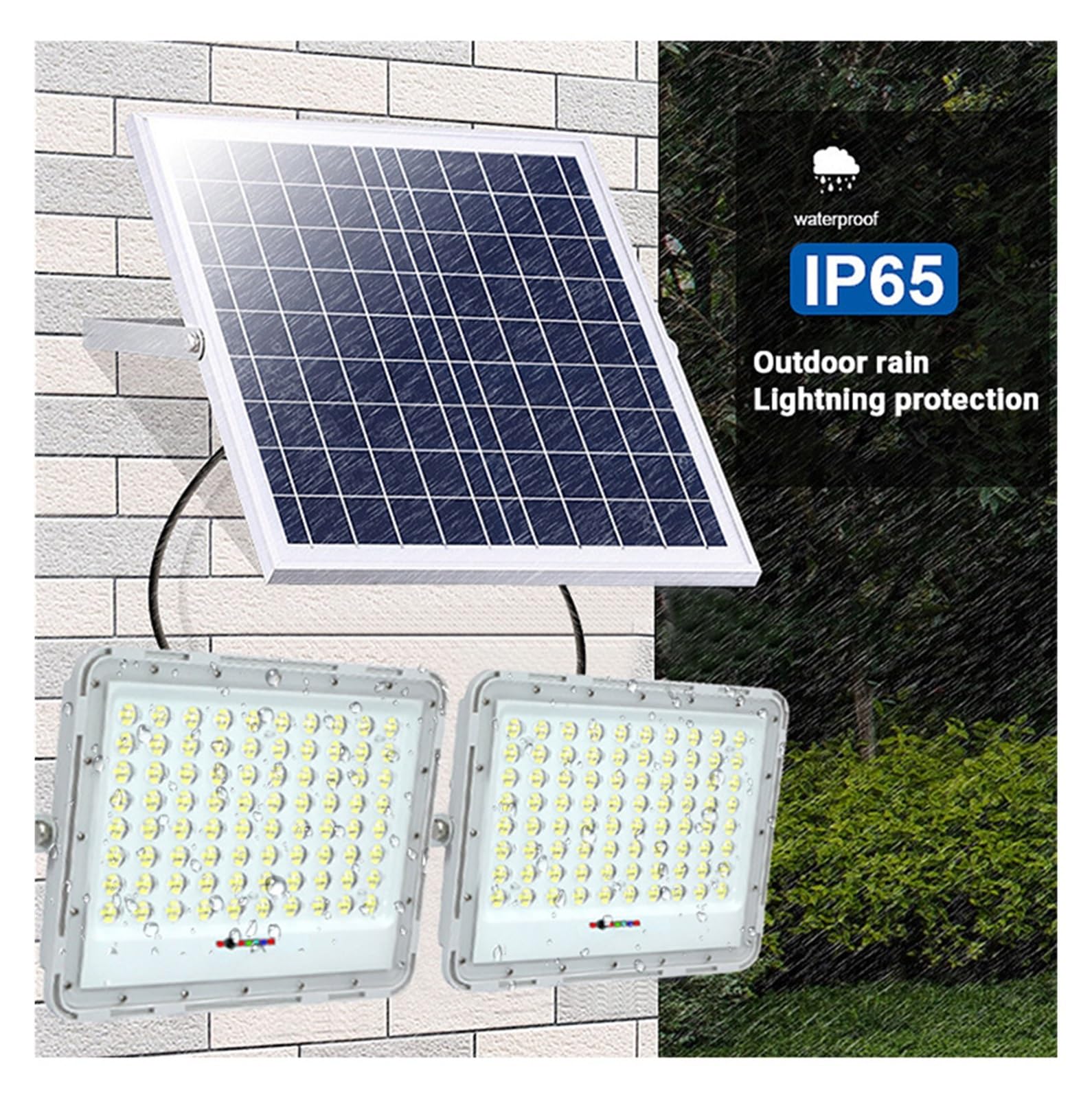 Ledowe Lampy Uliczne Na Energię SłOneczną, 2 głowice słoneczne światło halogenowe zewnętrzny reflektor słoneczny do światła ogrodowego z pilotem 5m linia oświetlenie zewnętrzne uliczny kinkiet TrwałA,