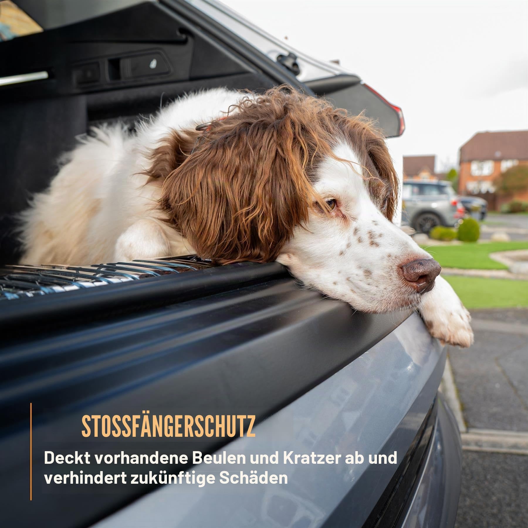 Travall Ladekantenschutz Kofferraum für Volvo XC60 (2017-) Selbstklebend Kratzschutz 100% Perfekte Passform Stoßstangenschutz, Einfache Montage Schwarzer ABS-Kunststoff für den Kofferraum Ladekant