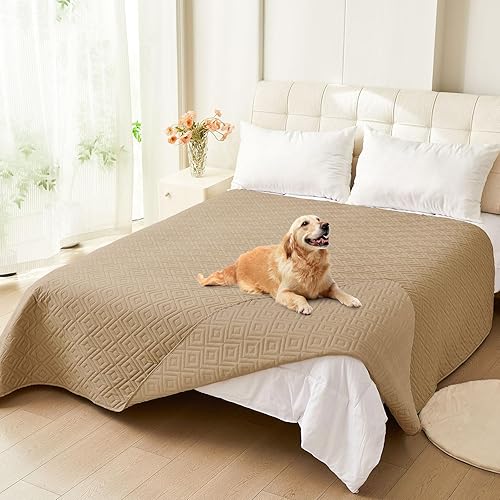 Miniatura 117 de hyha Manta impermeable para perro, manta suave para cama de perro, manta para mascotas, funda de sofá impermeable lavable para perros, fundas Gris