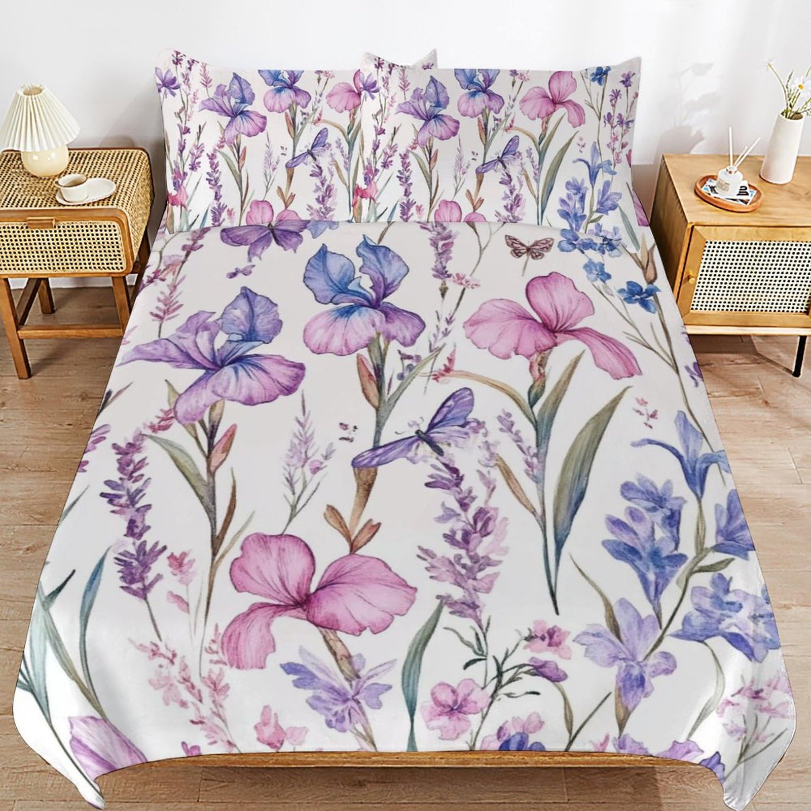 Parure de lit 3 pièces avec housse de couette pour lit d'adolescent